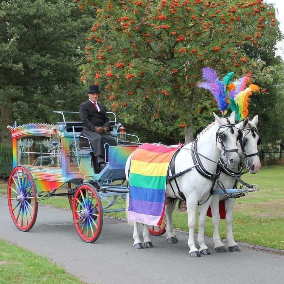 Rainbow carriageChildrens Funerals